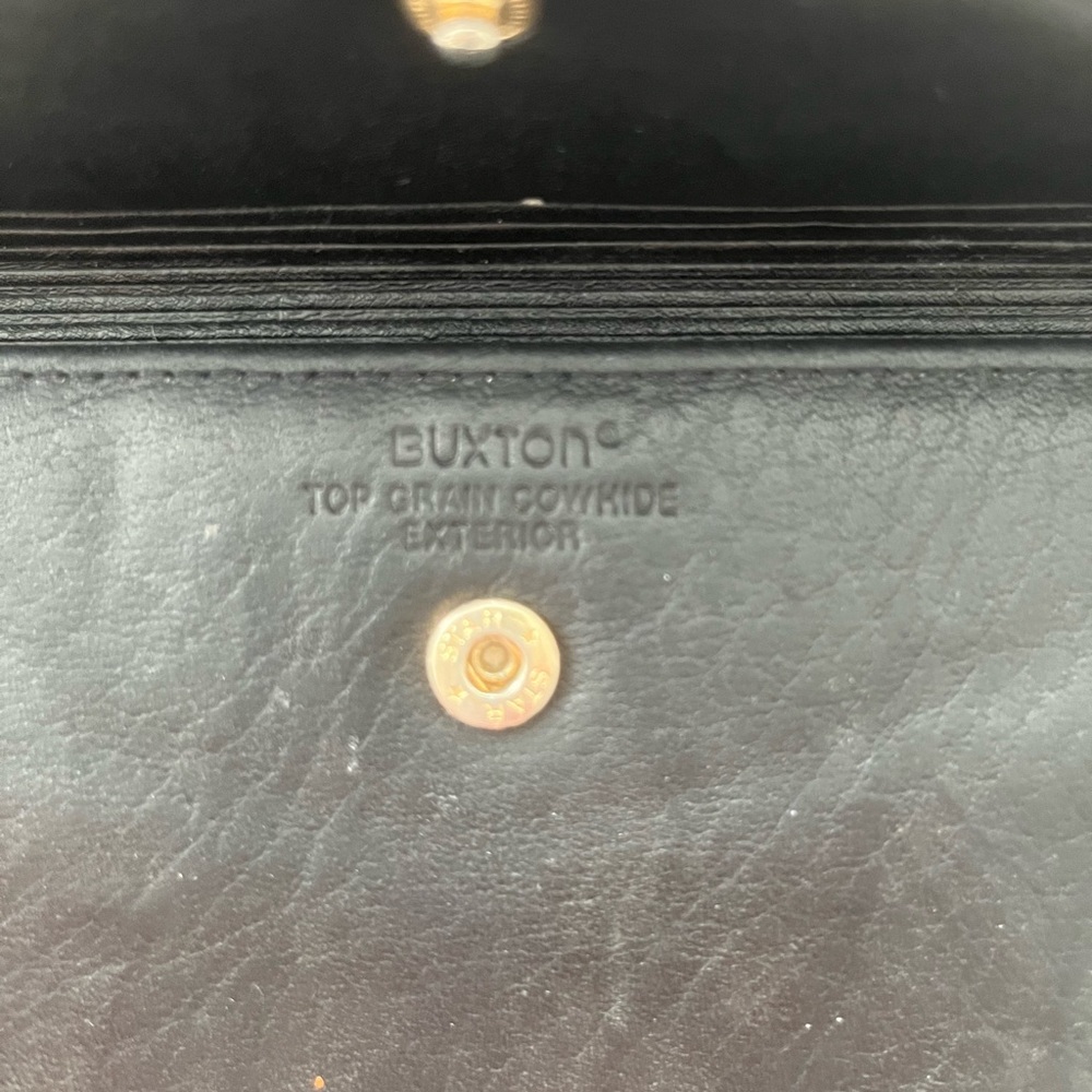Buxton black cowhide wallet - Picture 3 of 5